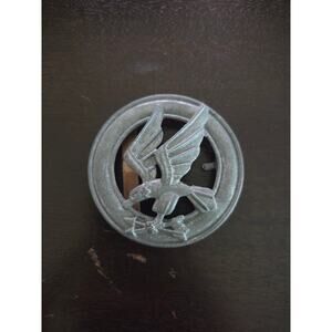 Vintage Eagle Belt Buckle Cast Metal Patriotic Americana Accessory 2.5" WWII Era